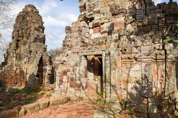 Phnom Banan temple at Battambang on Cambodia