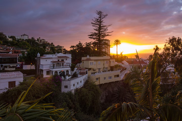 Blick auf Puerto de la Cruz auf Teneriffa