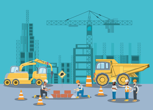 Construction Site Cartoon Images – Browse 17,575 Stock Photos, Vectors, and  Video | Adobe Stock