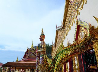 Fototapeta na wymiar Reclining Buddha Wat Chaiyamangalaram Burmese Buddhist Temple