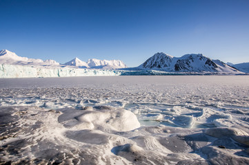 Lodowcowy krajobraz u progu wiosny © blackspeed