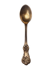 goods for the kitchen, goods for the restaurant, a teaspoon, gold, metal, vintage, old, object, sweet, kitchen, yellow, golden, background, isolated, spoon, cutlery. golden spoon,