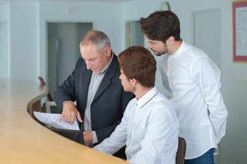 workers at the hotel