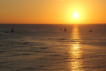 Obraz premium Pacific Ocean at dusk