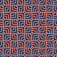 Geometric Lines Seamless Art Deco Pattern. Stylish antique background.