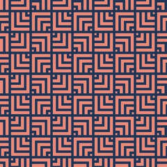 Geometric Lines Seamless Art Deco Pattern. Stylish antique background.