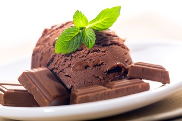 Chocolate Ice Cream Scoop