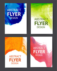 Brochure template flyer design or depliant cover for business purposes elegant layout with space