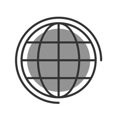 International, global business icon vector