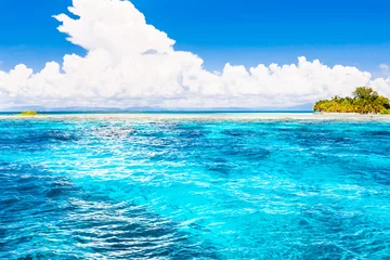 Crédence de cuisine en verre imprimé Turquoise Belize, a tropical paradise in Central America.