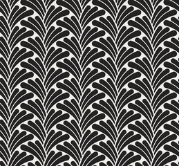 Abstract Floral Seamless Art Deco Pattern. Stylish antique background.