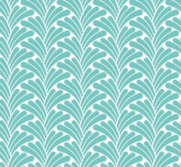 Abstract Floral Seamless Art Deco Pattern. Stylish antique background.