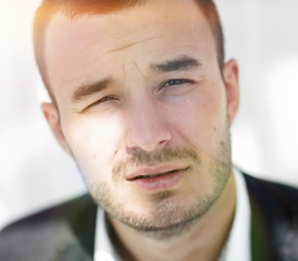 closeup.portrait of modern business man.