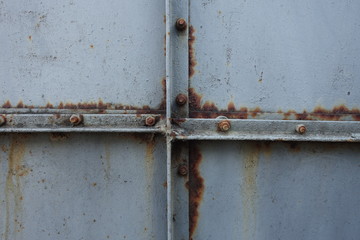 Metal plate texture and background. The metal surface rusted spots. Rusty metal grunge background. Metal background.