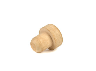 cork for bottle on white background