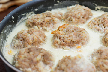 Meatballs with glaze sauce.
