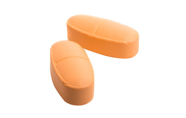 pills vitamins isolated