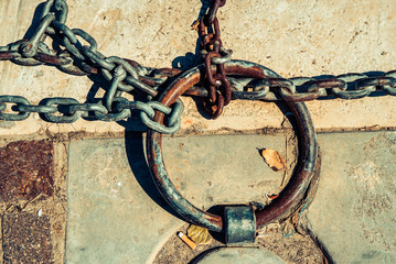 marine ropes rope chain ship