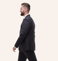 side view of confident businessman