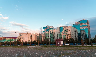 Fototapeta premium Residential apartments building. Batumi. Georgia