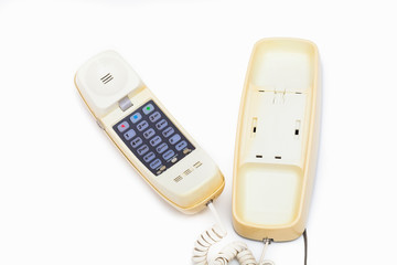 A vintage analog telephone