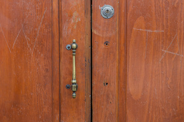 Puerta, cerrojo, madera, casa.