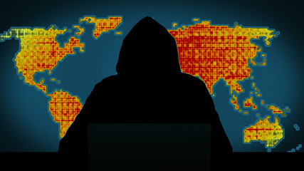 Cyber Criminal Hacking, World Background