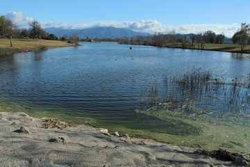 Lake in Prado Regional Park, Chino, California