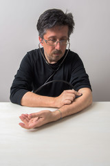 Fototapeta premium Auto Check-up of Blood Pressure