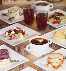 Complex dinner - business lunch