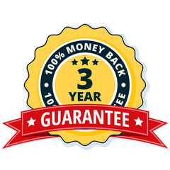 3 year money back guarantee