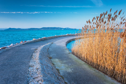 Lake Balaton In Winter