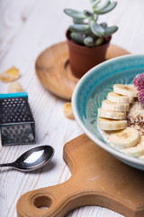 Fototapeta premium healthy food - oatmeal
