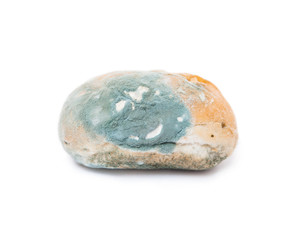 Fototapeta premium Moldy inedible spoiled food. Mold on bread