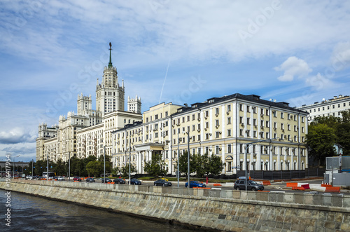 Buildings On Kotelnicheskaya Embankment Moscow Russia Stock Photo