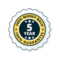 5 year money back guarantee