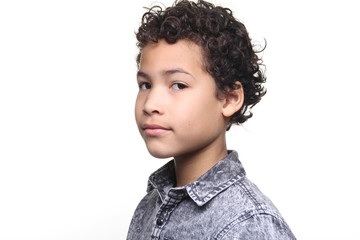 Young afro boy