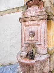 Ancient street drinking fountain