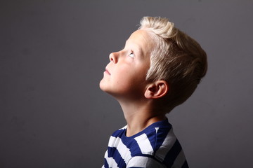 Caucasian school boy