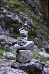 Stones at Canyon in Crete Island, Greece