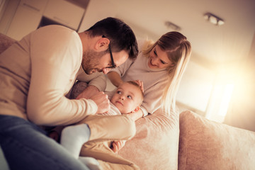 Family having fun together