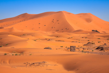 Fototapeta na wymiar Sand Dunes of Erg Chebbi int he Sahara Desert, Morocco