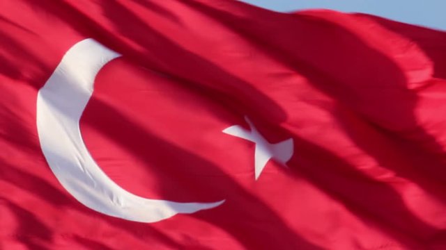 T&uuml;rk bayrağı yakın &ccedil;ekim