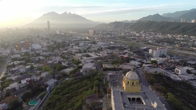 Aerial shots of Monterrey Mexico 