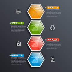 Abstract 3D Paper Infographics