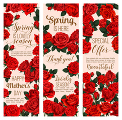 Spring flower greeting card for Mother Day holiday