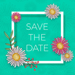 flower invitation card flower background