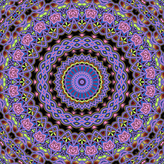 Abstract fractal background computer-generated image