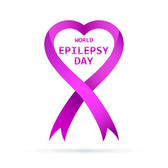 Symbol of the World epilepsy day. Vector illustration.