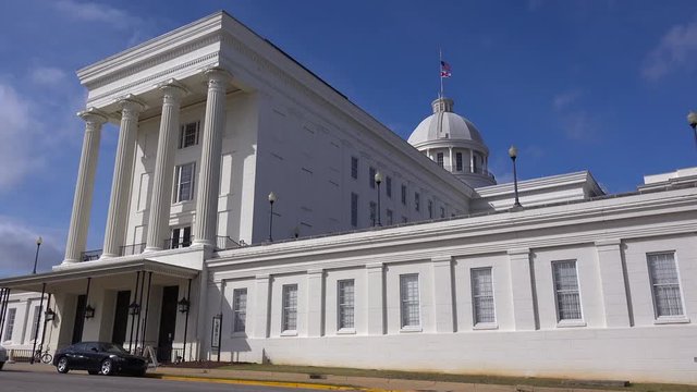 The Alabama State capital building in Montgomery, Alabama.
